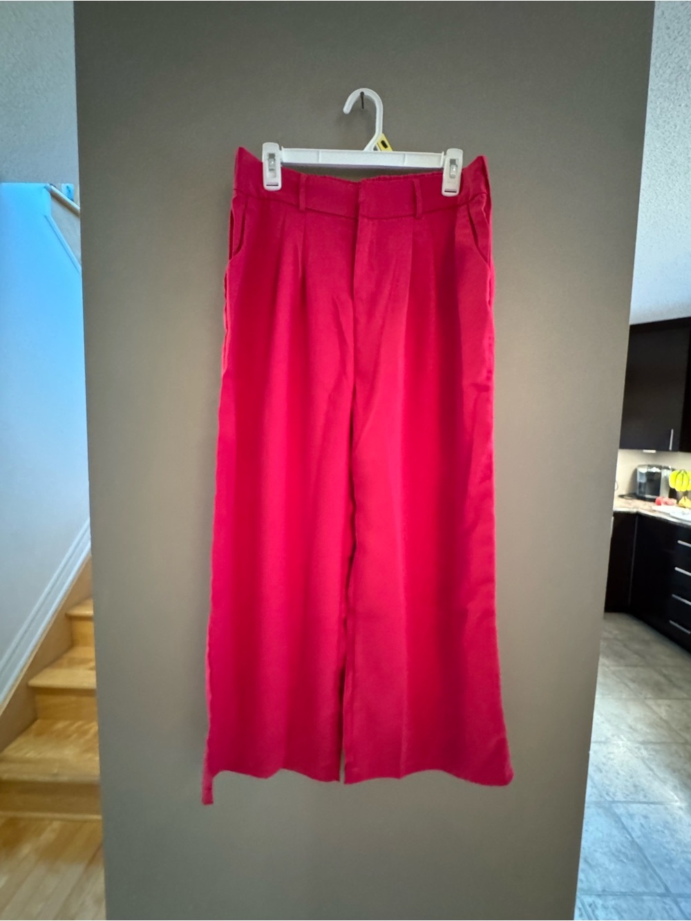 Bright Hot Pink Wide Leg Trousers